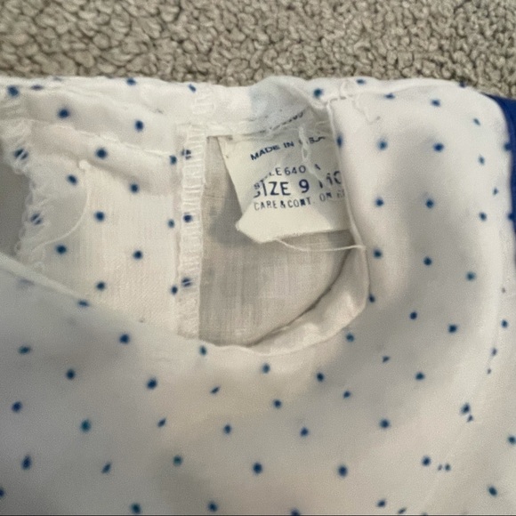 VINTAGE Shirley Temple Style dress dots - Picture 4 of 6
